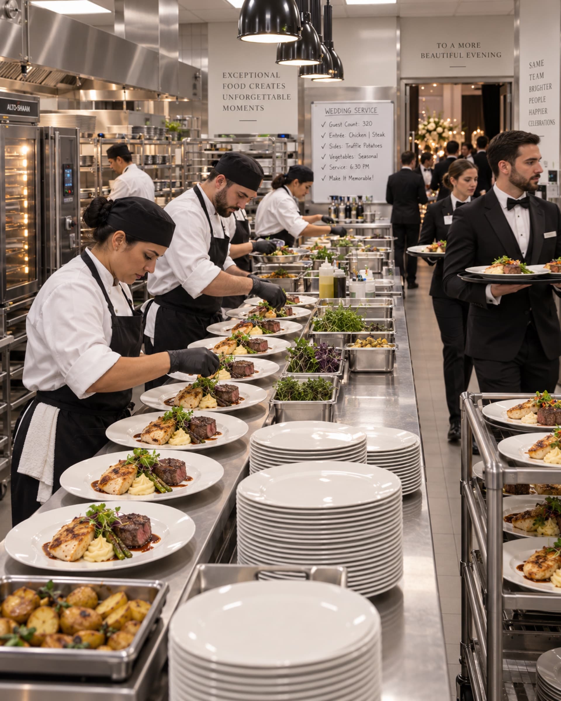 The kitchen, evening service